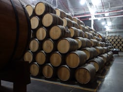 Casa Sauza aging barrels